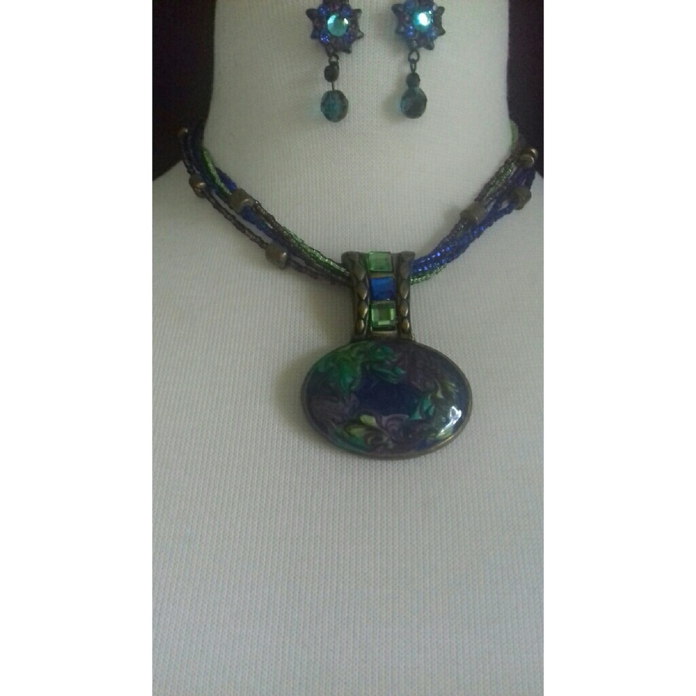 Chico's necklace and earring set